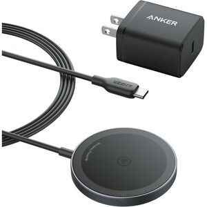 Anker MagSafe Charger Pad, iPhone 16 Wireless Charging Pad w/ 5 ft Cable-Black